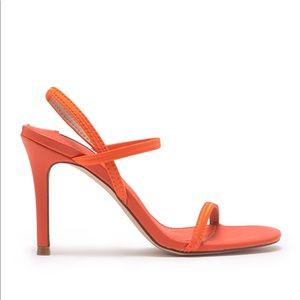 Steve Madden Snap Strappy Sandal Red Orange size 8